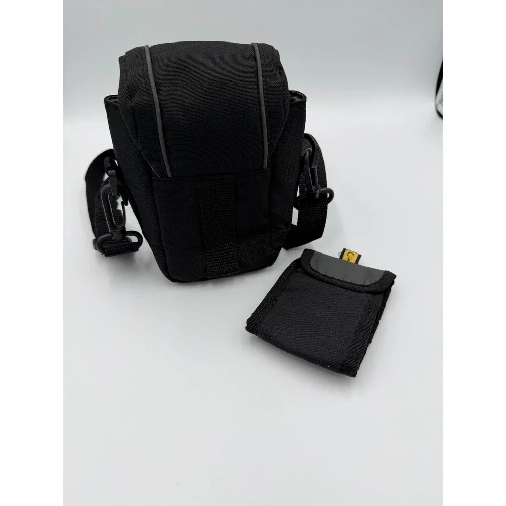 Case Logic Black Soft Padded Digital Camera Case Holder, 3x4x6, w/SD Reader Case